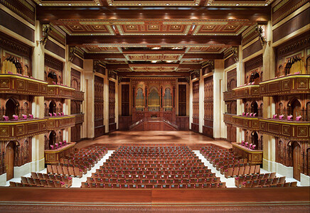 Zuschauerraum des Royal Opera House in Muscat im Oman